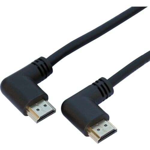 0.5M 1M V2.0 4K A Type Angled Full HD HDMI-compatible Short Cable Converter Connector Adapter Cable Cord