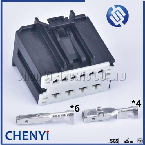 1 set Molex 10 pin not waterproof auto connector wiring harness plug female car electric cable connection 31372-1000