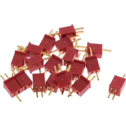 10pairs Mini T Plug Deans Connector Plug for RC Lipo Battery Remote Control Helicopter Airplane