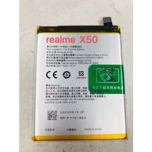 100% new original realme x50 blp775 4200mah battery