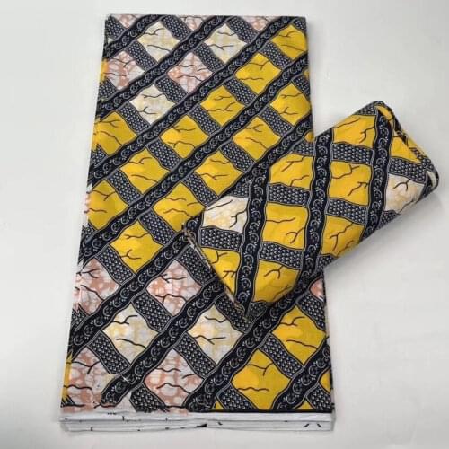 2021 High Quality print Print African Guaranteed print Real Wax Veritable Fabric 100% Cotton Nigeria Veritable Wax Ankara Fabric