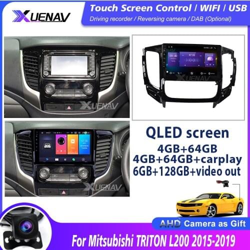 2Din Android10 Multimedia Video Player Navigation GPS For Mitsubishi TRITON L200 2015 Auto Car Wifi Radio 2015 -2019 Autoradio