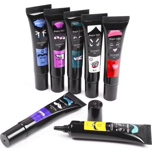 8ml Nail Stamping Gel Print Polish White Black Soak Off Gel Nail Stamp Polish for Manicuring Nail Art Stamp Design