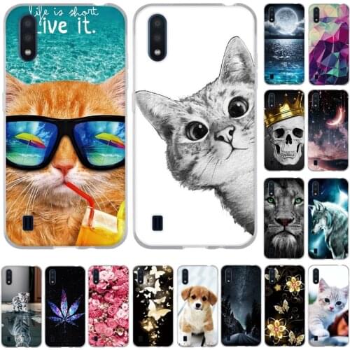 For Samsung Galaxy A01 Case 2020 Fashion Painted Silicon Soft TPU Back Cover Coque For Samsung A01 A 01 Phone Cases 5.7inch