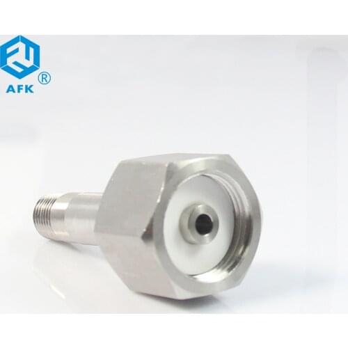 AFK DIN477 No.14 Cylinder Pipe Fittings for Mixtures in Nickel plated brass