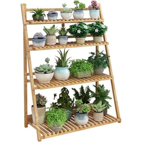 Floral Balcony Decoration Living Room Floor-to-floor Solid Wood Fleshy Green Dill Shelf Indoor Flowerpot Multi-layer Plant Shelf