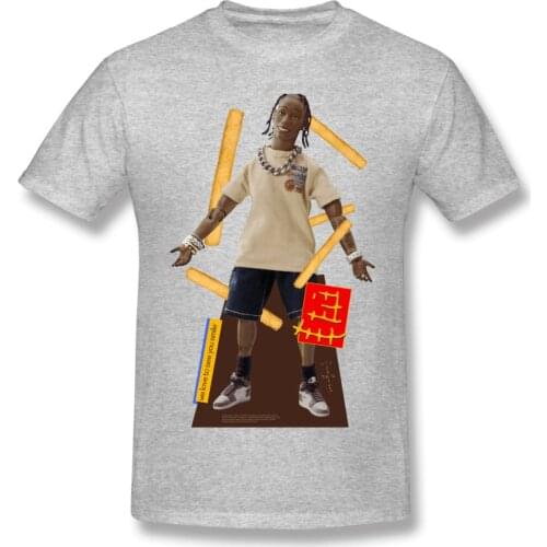 TRAVIS SCOTT MCDONALD S Cactus And PACK Cactus And JACK Kg Mens Basic Short Sleeve T-Shirt Funny R206 Tees Eur Size