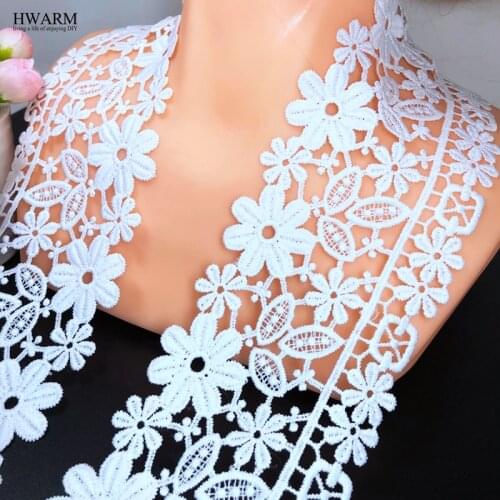 Free shipping 10yard 8cm white african lace frbirc ribbon DIY sewing dress accessories Housewear Furnishings wedding decoration