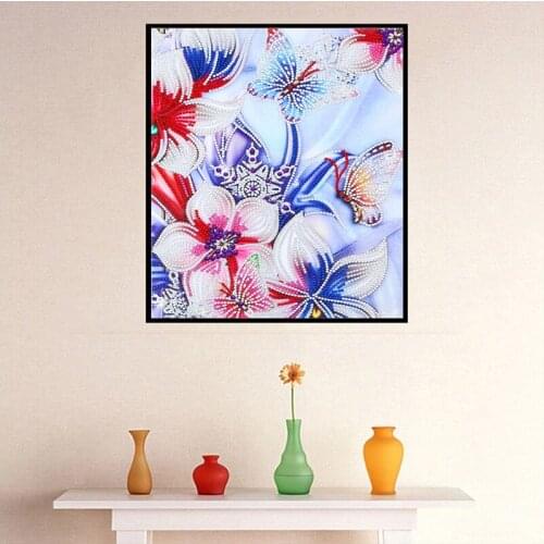 DIY 5D Diamond Painting By Number Kits Diamond Art Special Shaped for Adults Beginner Kids Colourful Animal Flowers Butterfly