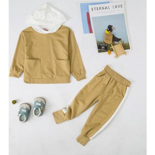 New Infant Clothing Sets Baby Suit 2021 Autumn Winter Clothes For Newborn Baby Boys Clothes Hoodie+Pant 2pcs Outfit Kids Costume