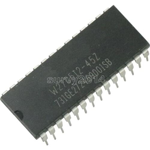 New IC Chips W27C512 W27C512-45Z 28DIP IC EEPROM 512KBIT with Good Quality