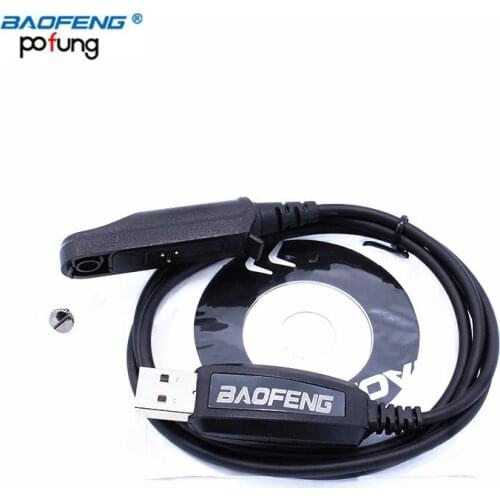Original Baofeng Waterproof USB Programming Data Cable + CD Software for POFUNG Walkie Talkie UV-XR A-58 UV-9R UV9R GT-3WP