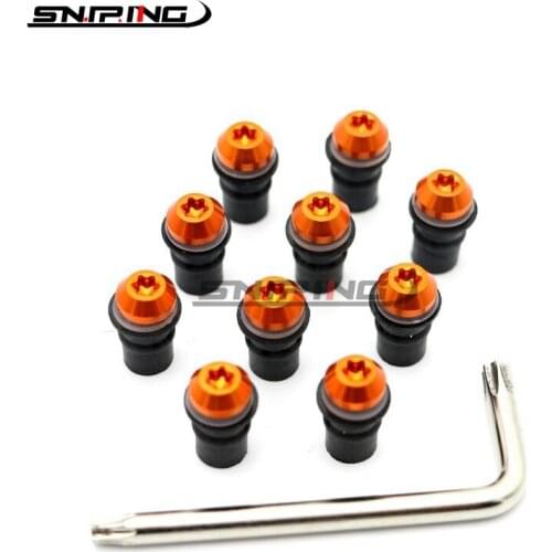 Front Windshield Bolt For Kawasaki ZX-9R 2002 2003 Sportbike ZX9R 02 03 Windshield Screw Kits Fastener M5 Screws