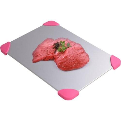 Plastic Defrost Tray Corner Protector Edge Safety Cover Meat Food Pad Mat Supplies Kitchen Gadgets Cooking Meat Poultry Tools