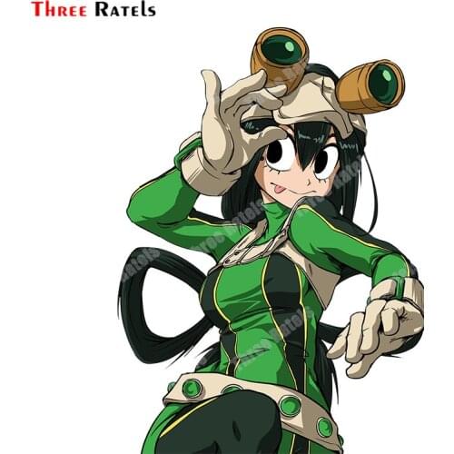 Three Ratels B85 Tsuyu Asui Froppy Of My Hero Academia Personalized Creative Scratch Stickers Vinyl Material Auto Decals