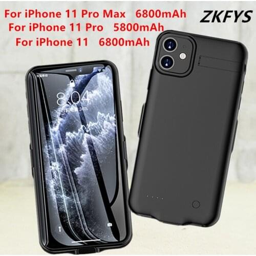 Slim Battery Charger Cases For iPhone 11 Pro Max Battery Cover External Charging Powerbank Case For iPhone 11 Pro Power Bank