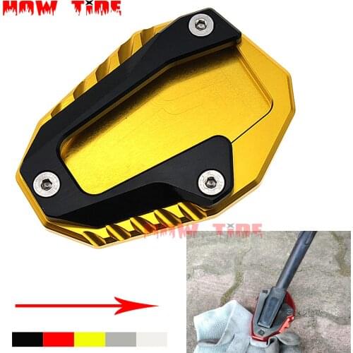 Moto CNC Foot Side Stand Extension Pad Kickstand Plate Enlarge for Ducati Monster 696 795 796 821 Hypermotard 821 939 Supersport