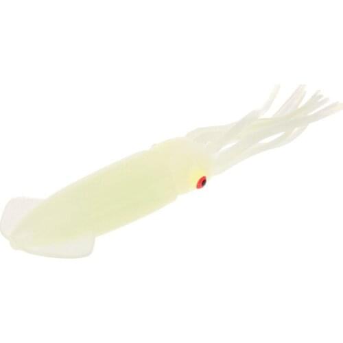 X7AC 1pc New 110mm B2 Fishing Octopus Squid Bodies Luminous Fish Lures Glow In Dark