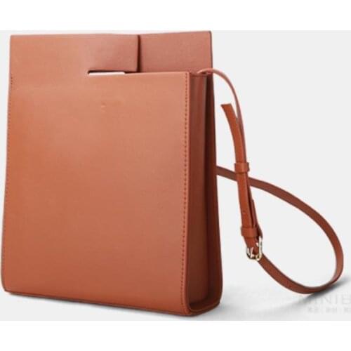 Baotou layer cowhide bag new female 2019 summer tottenham ins leather shoulder his female bag