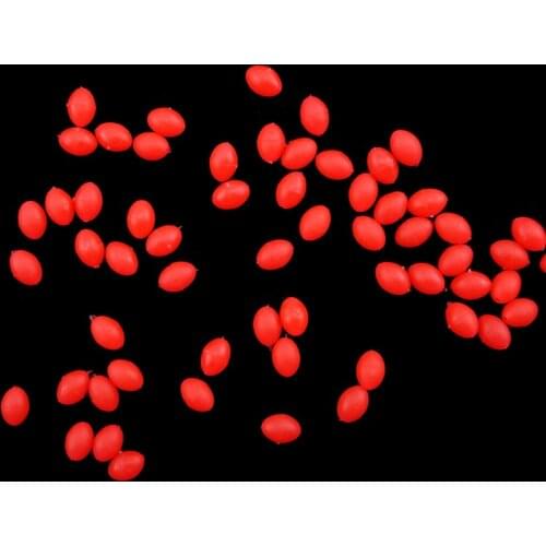 100PCS/Lot 6X8mm 5colors Fishing Plastic Large fishing beads Fishing gear Carp Fishing Stop Rigs Beads