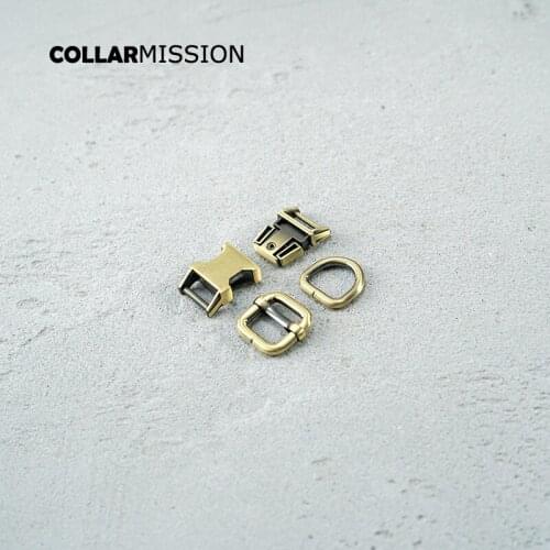 100pcs/lot (metal buckle+adjust buckle+D ring/set) DIY cat dog collar webbing accessory 15mm high quality plated buckle 4 kinds