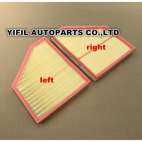 2pcs/lot Left And Right Side Air Filter 13717548897 13717548898 For BMW X5 E70 2006 2007 2008 2009 2010 4.8i SUV N62N