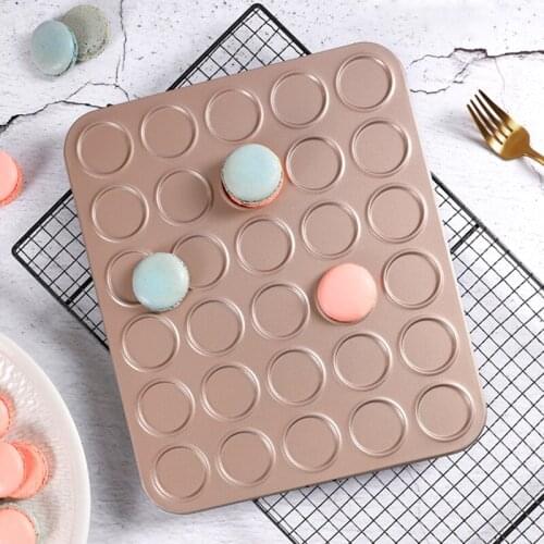 35/53 Holes Carbon Steel Baking Mat Oven Macaron Cookies Non-stick Baking Pan Dessert Baking Cake Pan Oven Trays Pastry Tools