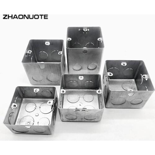 5pcs 86 Type Electrical Mounting Box Wall Switch Wiring Junction Boxes Heightening and Thickening 86*86*48mm