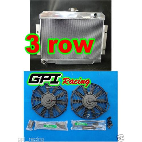 ALUMINUM RADIATOR 1970-1986 FOR JEEP CJ CJ5/CJ6/CJ7 3.8L-5.0L 1985 84 83 82 + fans