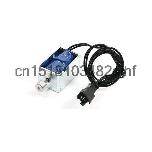 DC 12V 0mm 500g 6mm 30g Pull Type Open Frame Electromagnetic Solenoid