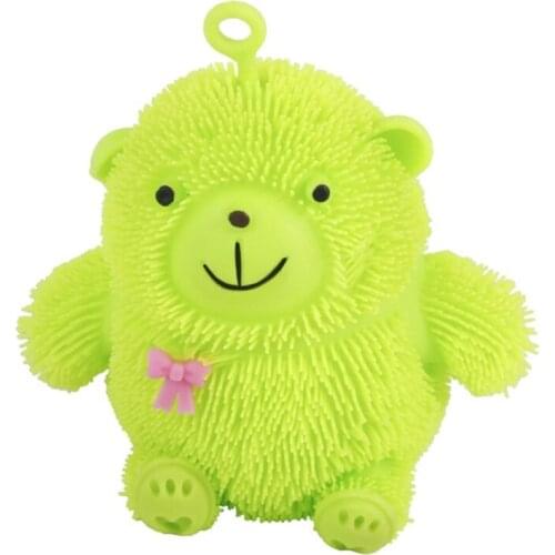 Childrens Interactive Vent Bear Ball Educational Toy with Groove Portable Educational Brain Training Toys