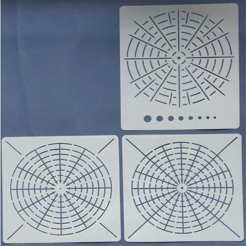 DIY Hand-painted Mandala Template Childrens Drawing Stone Painting Stencils Auxiliary Graffiti Copy Board Templates Art Tool