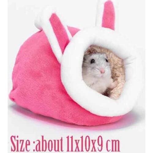 Szynszyla Rat Bed Hedgehog Accessories Hamster House Guinea Pig Cage Pet Bed House Small Animal Nest Winter Warm For Rodent