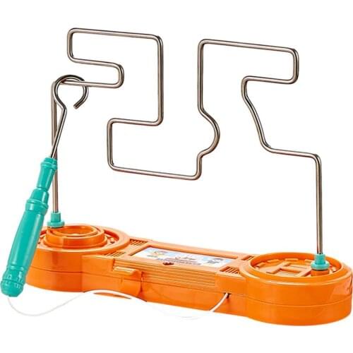 Electric Montessori Toy Wire Maze Roller Game Touch Maze Puzzle Toy Bump Game Education Concentration Toy For Children Kid