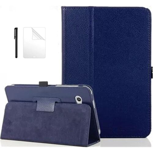 Flip Folio PU Leather Case Cover For Samsung Galaxy Tab 2 7 GT P3100 P3110 P3113 GT-P3100 7.0 inch Stand Tablet Case+Film+Pen