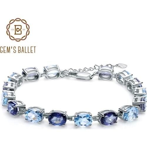 Серебряные браслеты GEM'S BALLET China At AliExpress