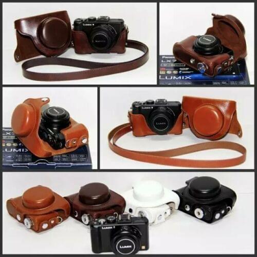 Leather Hard Camera protect case bag Cover for Panasonic LX7 LX5 Leica D-LUX6 LUX5