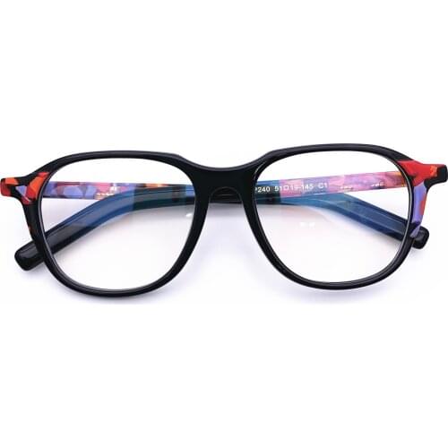 Belight Optiacl Colorful Acetate Oval Shape Clear Glasses Frame Men Women Prescription Eyeglasses Optical Frame Eyewear HP240