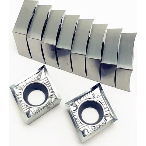 10PCS Aluminum cutter CCGT120402/04/08 AK H01 metal turning tool CNC machine tools milling tool CCGT120408 aluminum alloy blade