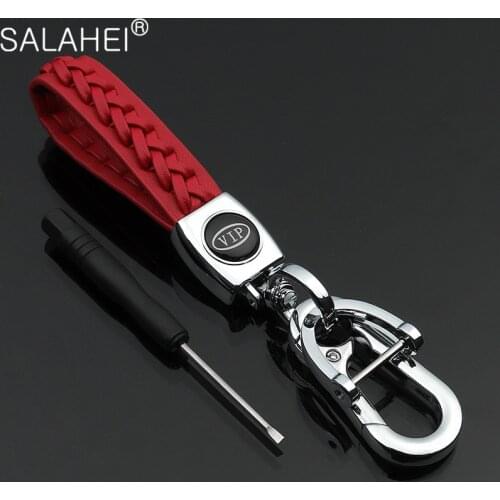 Metal+Leather Car Keychain Key Chain Keyring For BMW Hyundai Lexus Audi Mercedes VW Ford Mazda Jaguar Skoda Etc Car Styling