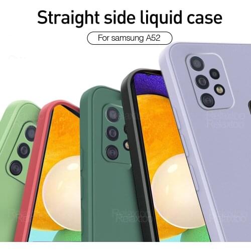 Multicolor Liquid Silicone Matte Sofe Case Cover For Samsung Galaxy A52 4G Ultra-thin Shockproof Samsung A52 A52S 5G Cuque