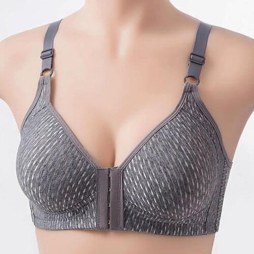 Fashion Bra Spring And Autumn Linerie Sexy Non-wired Bra Front Button Bra Push Up Women Underwear Buckle Female Small Chest Bra
