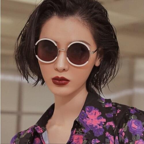 2021 New Ladies Polarized Sunglasses Fashion Round Frame Sunglasses Outdoor Travel Sunglasses