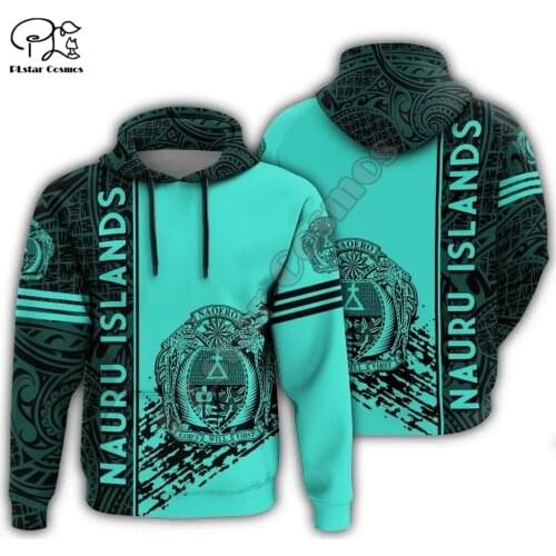 NewFashion Nauru Micronesia Island Country Flag Tribal Culture Retro Pullover 3DPrint Men/Women Autumn Colorful Funny Hoodies 29