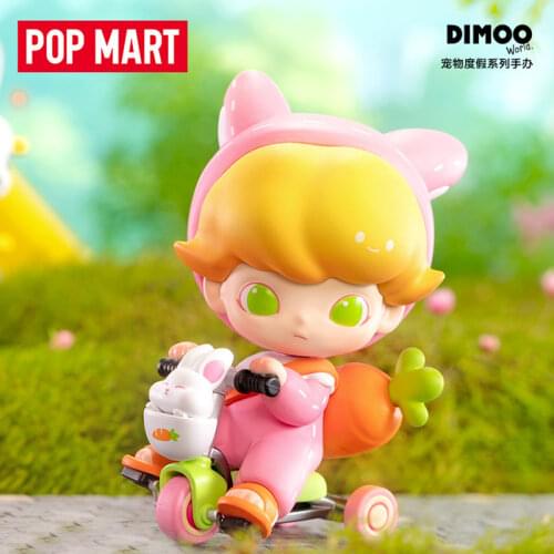 Original POP MART DIMOO Pet Holiday Series Blind Box Toys Model Confirm Style Cute Anime Figure Gift Surprise Box