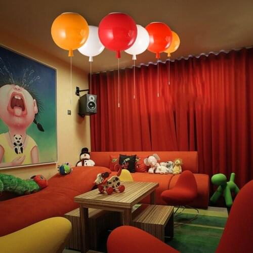 Colorful Balloon Ceiling Lights Baby Childrens Room Cozy Lamp Lustre Luminarias Minimalist Plafonnier Moderne Lamparas