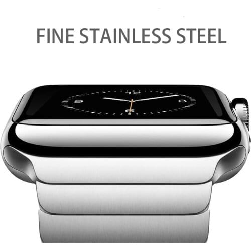 Stainless Steel Replacement strap for Apple Watch Series SE 6 5 4 3 2 bands Bracelet for iWatch 38/40/42/44mm band Accessories