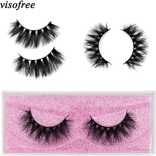 Visofree Eyelashes 3D Mink Lashes natural Crisscross long lashes thick eyelash fluffy extension eyelash makeup beauty K08