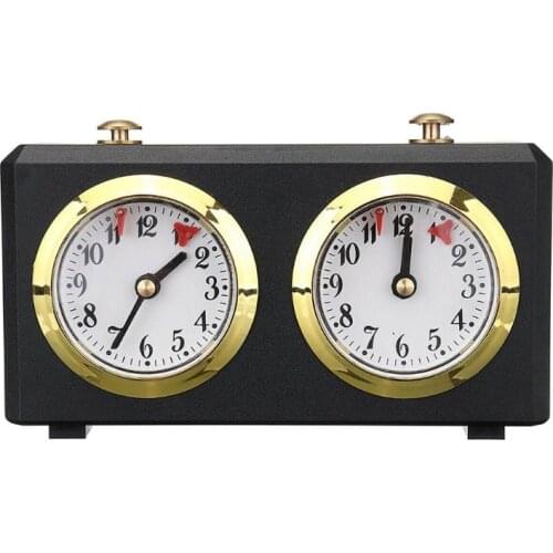 Chess Timer, Professional Chess Clock Game Timer Analogue Clock Chess Timer I-GO Count Up Count Down Timer, Internationa