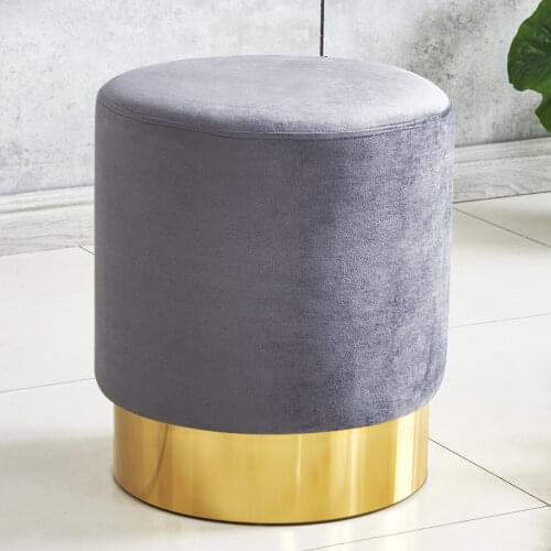 38X42cm Nordic Dresser Makeup Stool Modern Sofa Foot stool Creative Short Stool Fabric Shoes Stool Ottoman
